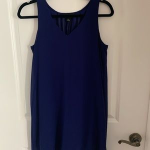Flowy blue tank dress